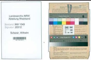 Entnazifizierung Wilhelm Scherer , geb. 05.05.1903 (Buchhalter)