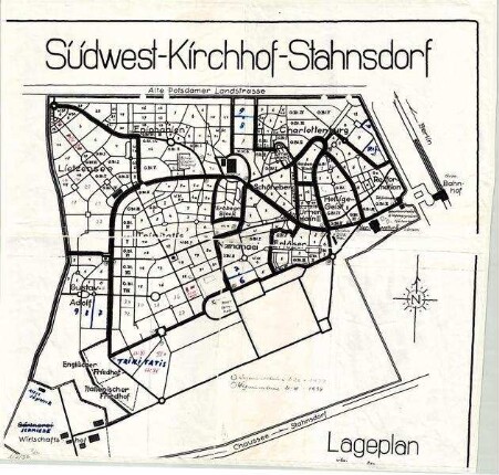 Lageplan Südwestkirchhof