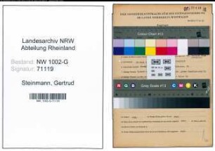 Entnazifizierung Gertrud Steinmann, geb. 23.06.1920 ()