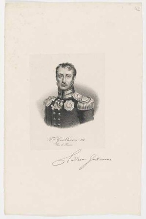 Bildnis F. Guillaume III., Roi de Prusse
