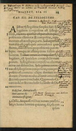 Cap. XII. De Syllogismo connexo I.