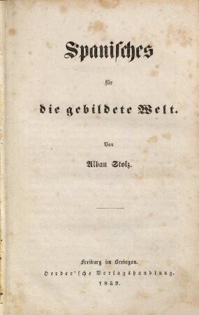 Spanisches für die gebildete Welt