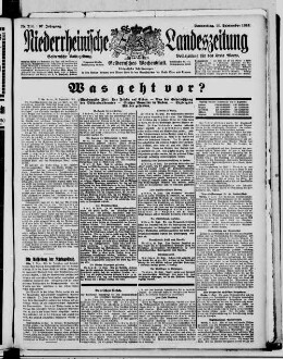 Niederrheinische Landeszeitung : Geldernsche Volkszeitung : Geldern'sches Wochenblatt : Volkszeitung für den Kreis Moers : erfolgreichstes Insertionsorgan in den Kreisen Geldern und Moers sowie in den Grenzbezirken der Kreise Cleve und Kempen