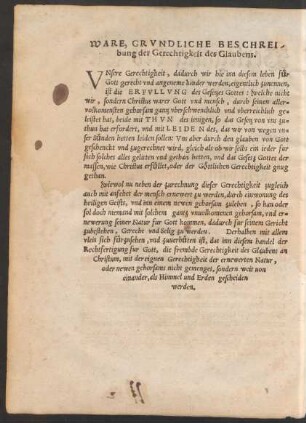 Ware, Grundliche Beschreibung der Gerechtigkeit des Glaubens.