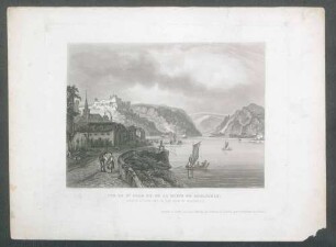 Vue de St. Goar et de la Ruine Rheinfels