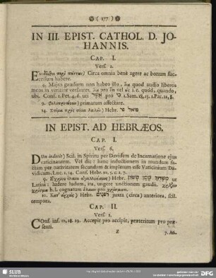 In III. Epist. Cathol. D. Johannis