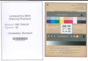 Entnazifizierung Bernhard Linneweber , geb. 04.11.1907 (Fabrikant)