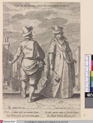 Viri Et Mulieris Apud Florentinos Habitus.