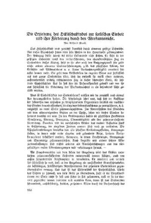 Die Erziehung des Hilfsschulkindes zur seelischen Einheit und ihre Förderung durch den Werkunterricht