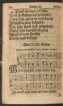 Der CXXXI. - CXL. Psalm.