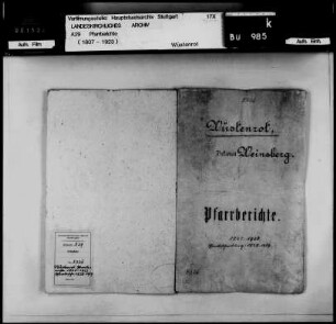 Pfarrei Wüstenrot: Pfarrberichte und Pfarrbeschreibungen