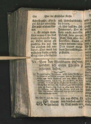 XV. Von den Wohlthaten GOttes ... .
