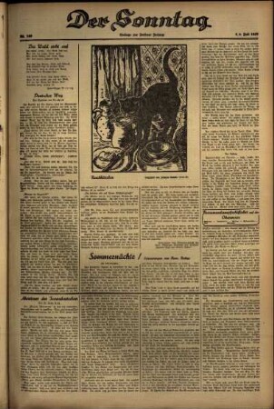 Zweite Ausgabe vom Samstag, den 03. Juli 1937.