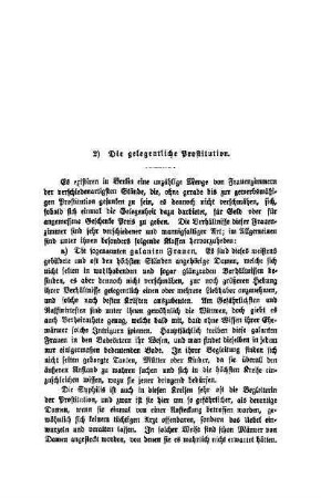 2) Die gelegentliche Prostitution