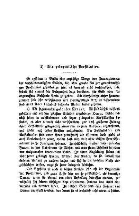 2) Die gelegentliche Prostitution