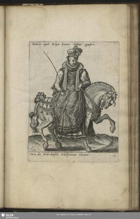 Nobilis apud Belgas feminae habitus egnestris