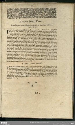 Errata Tomi Secundi