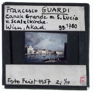 Guardi, Vedute des Canale Grande zwischen Santa Lucia und der Scalzi