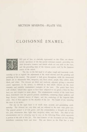 Plate VIII. Cloisonné enamel
