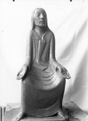 Lehrender Christus. Gips, getönt (oder Ton, Zwischenzustand); H. 89 cm (1931; E. Barlach). Güstrow: Atelierhaus am Inselsee