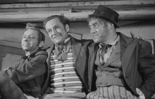 Szenenbilder aus der Posse "Lumpacivagabundus" von Johann Nestroy im Theater am Schiffbauerdamm Berlin
