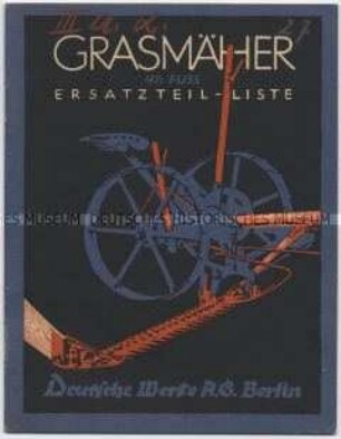 Ersatzteilliste für Grasmäher