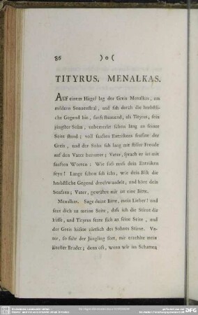 Tityrus. Menalkas