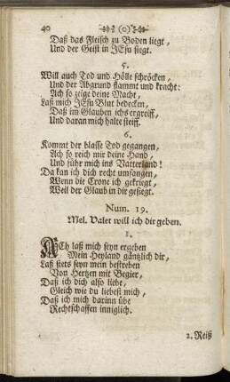 Num. 19. Mel. Valet will ich dir geben. - Num. 43. Die Wiesel.