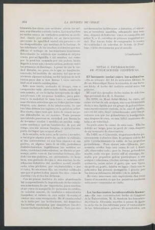 Notas e informaciones de publicaciones científicas