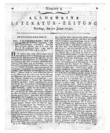 Kühnöl, C. G.: Hoseas neu übersetzt nebst einigen Erläuterungen. Leipzig: Beer 1789