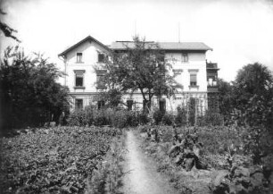 Langebrück. Altersheim der Schwesternschaft (Ende 19. Jahrhundert). Gartenfront