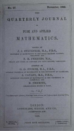 No. 37. November, 1868.