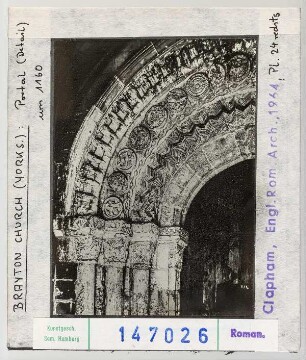 Brayton Church: Portal, Gewände (Detail)