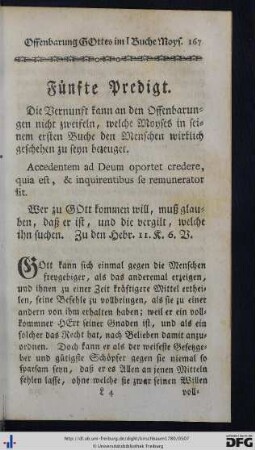 Fünfte Predigt.
