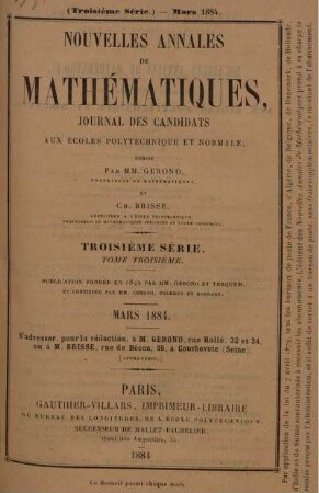 Mars 1884.