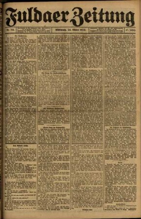 Ausgabe vom Mittwoch, den 24. März 1920.