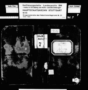 Kriegsstammrolle der 2. Batterie