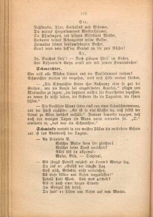 Schminke [...].