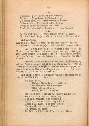 Schminke [...].
