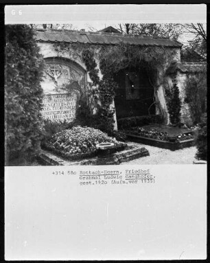 Grabmal für Ludwig Ganghofer (gestorben 1920)