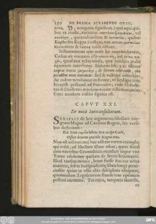 Caput XXI. De notis Iureconsultorum.