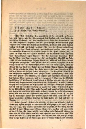 Der Kampf um Rom und seine Folgen für Italien und die Welt : zwei Reden, gehalten auf den Katholiken-Versammlungen zu Münster und Cöln am 2. December 1867 und 27. Januar 1868