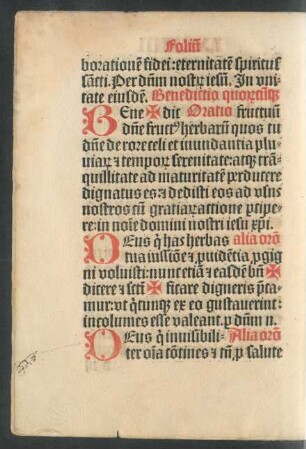 Benedictio quorumcunque fructuum