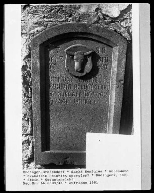 Grabstein Heinrich Spengler?