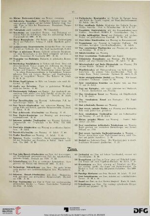 Zinn (Nr. 542-577)