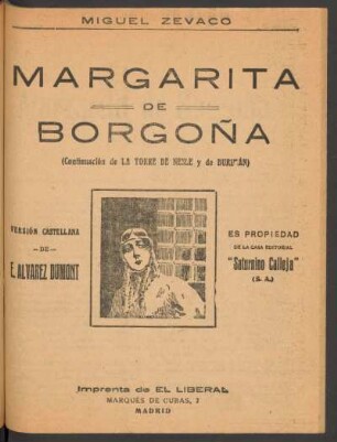 Margarita de Borgoña : (continuación de La torre de Nesle y de Burián)