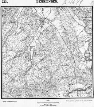 755 Denklingen [Topographische Karte von Bayern 1:25.000 (Positionsblätter)]