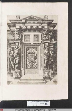 [Zierportal mit Karyatiden. Band III.]