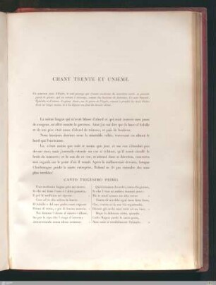 Chant trente et unième