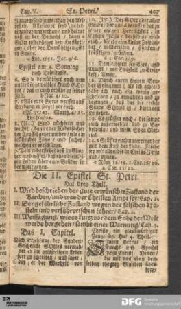 Die II. Epistel St. Petri.